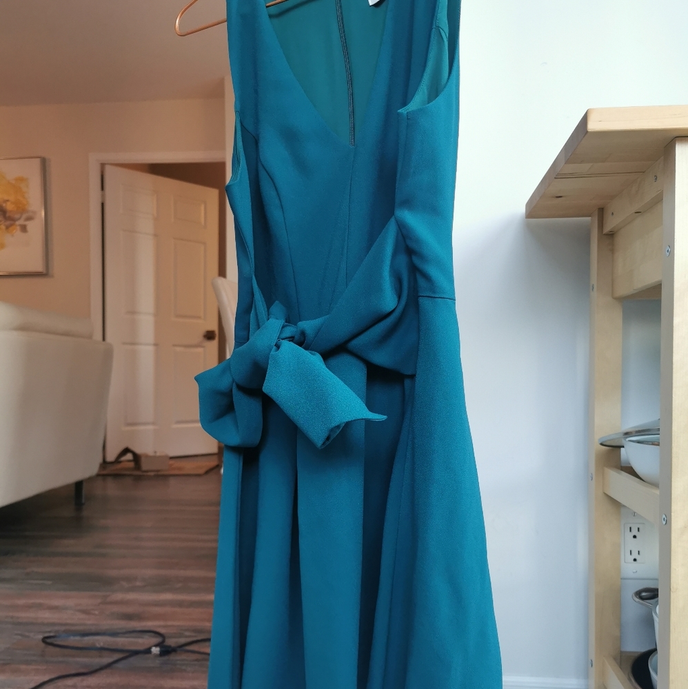 JOA green sleeveless dress